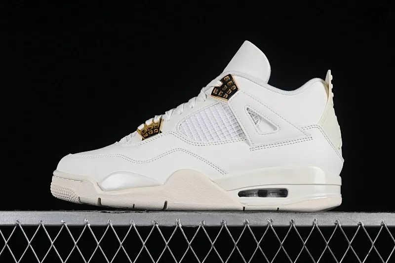 All categories Air Jordan Jordan series basketball shoes Air Jordan 4 LW version Air Jordan 4 Retro "Metallic Gold" AJ4 Joe 4 meters white gold AQ9129-170